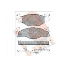 RB0460 R BRAKE Комплект тормозных колодок, дисковый тормоз