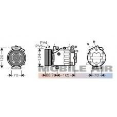 6017K369 SCHLIECKMANN Компрессор, кондиционер
