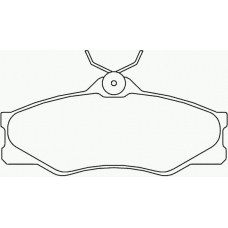 MDB1362 MINTEX Комплект тормозных колодок, дисковый тормоз