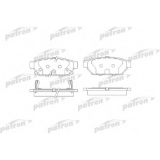 PBP1013 PATRON Комплект тормозных колодок, дисковый тормоз