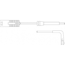 WS0164A KAWE Сигнализатор, износ тормозных колодок