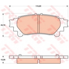 GDB4174 TRW Комплект тормозных колодок, дисковый тормоз