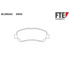 BL2062A2 FTE Комплект тормозных колодок, дисковый тормоз