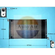 16-9783 AUTO AIR GLOUCESTER Конденсатор, кондиционер
