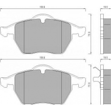 625181 ROULUNDS Комплект тормозных колодок, дисковый тормоз