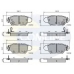CBP3750 COMLINE Комплект тормозных колодок, дисковый тормоз
