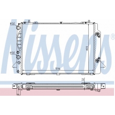 60471A NISSENS Радиатор, охлаждение двигателя
