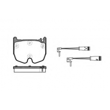 P8923.02 WOKING Комплект тормозных колодок, дисковый тормоз