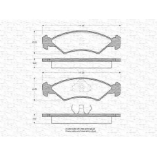 363702160202 MAGNETI MARELLI Комплект тормозных колодок, дисковый тормоз