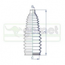 T496010 GOMET Пыльник, рулевое управление