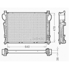 DRM17095 DENSO Радиатор, охлаждение двигателя