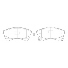 FP1079 FIT Комплект тормозных колодок, дисковый тормоз