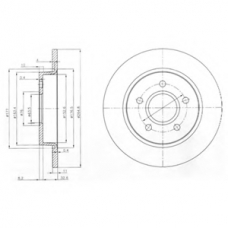 BG3896 DELPHI Тормозной диск