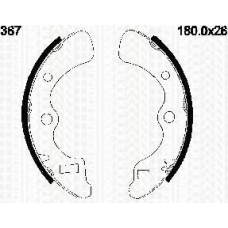 8100 40367 TRISCAN Комплект тормозных колодок