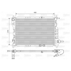 701598 VALEO Радиатор, охлаждение двигателя