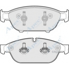 PAD1784 APEC Комплект тормозных колодок, дисковый тормоз