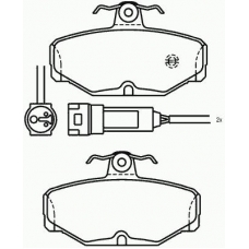 MDB1286 MINTEX Комплект тормозных колодок, дисковый тормоз