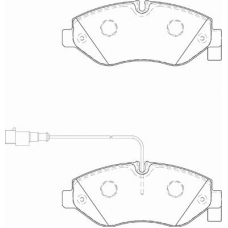 FD7345V NECTO Комплект тормозных колодок, дисковый тормоз