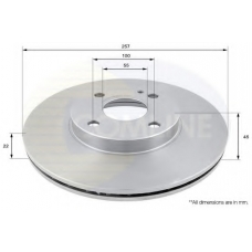 ADC0413V COMLINE Тормозной диск
