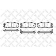 577 022B-SX STELLOX Комплект тормозных колодок, дисковый тормоз