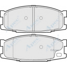 PAD1192 APEC Комплект тормозных колодок, дисковый тормоз