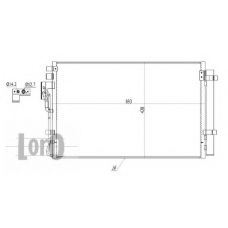 024-016-0011 LORO Конденсатор, кондиционер