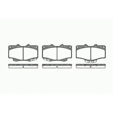 0315 04 KAWE Комплект тормозных колодок, дисковый тормоз