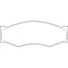 WBP21099A WAGNER LOCKHEED Комплект тормозных колодок, дисковый тормоз
