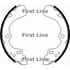 FBS553 FIRST LINE Комплект тормозных колодок