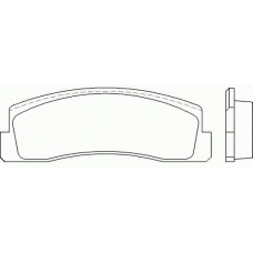 MDB2832 MINTEX Комплект тормозных колодок, дисковый тормоз