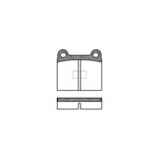 0017 20 KAWE Комплект тормозных колодок, дисковый тормоз