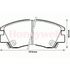 572281S STOP Комплект тормозных колодок, дисковый тормоз