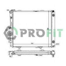 PR 3526A1 PROFIT Радиатор, охлаждение двигателя