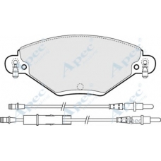 PAD1259 APEC Комплект тормозных колодок, дисковый тормоз