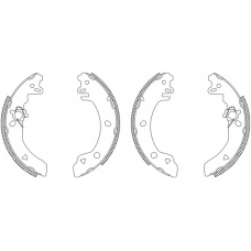 MSK062 MINTEX Комплект тормозных колодок