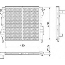 350213255000 MAGNETI MARELLI Радиатор, охлаждение двигателя
