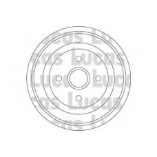 DB4088 TRW Тормозной барабан