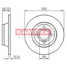 1031036 KAMOKA Тормозной диск