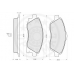 12126 OPTIMAL Комплект тормозных колодок, дисковый тормоз