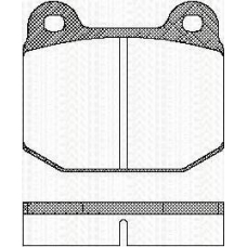 8110 10219 TRISCAN Комплект тормозных колодок, дисковый тормоз