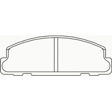 MDB1306 MINTEX Комплект тормозных колодок, дисковый тормоз
