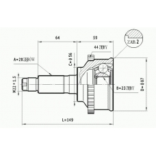 C.479 STATIM Шарнирный комплект, приводной вал