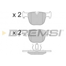 BP3558 BREMSI Комплект тормозных колодок, дисковый тормоз