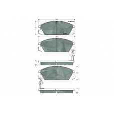GDB925 TRW Комплект тормозных колодок, дисковый тормоз