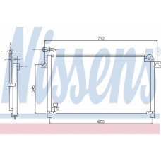 94024 NISSENS Конденсатор, кондиционер