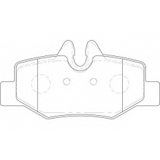 WBP24008A WAGNER LOCKHEED Комплект тормозных колодок, дисковый тормоз