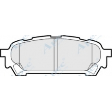 PAD1512 APEC Комплект тормозных колодок, дисковый тормоз