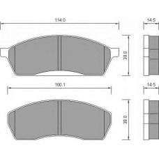 AC651281D AC Delco Комплект тормозных колодок, дисковый тормоз