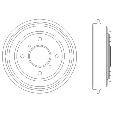 MBD144 MINTEX Тормозной барабан