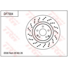DF7304 TRW Тормозной диск